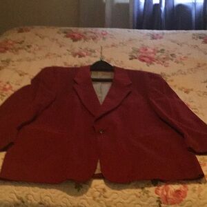 Beautiful red single breast fully lined Blazer.